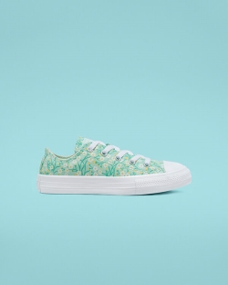 Converse Ditsy Floral Chuck Taylor All Star Lány Rövidszárú Menta/Fehér/Arany | NEHTJLX-HU